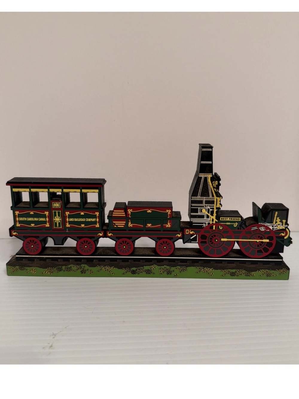 Best Friend of Charleston Wooden Train Model South Carolina Railroad Shelia 1996